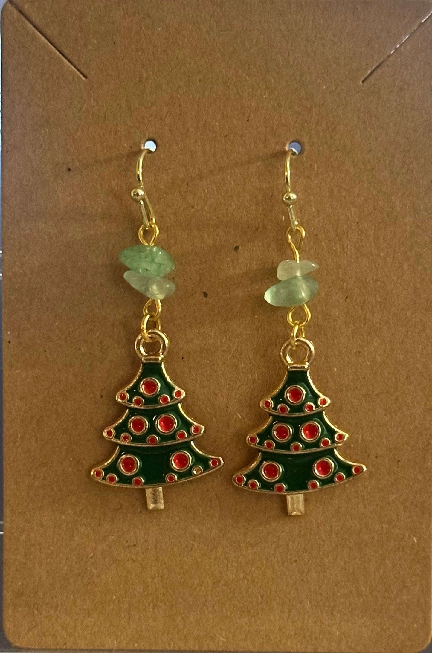 Christmas Tree Dangle Earrings