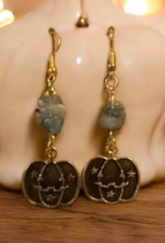 Halloween Pumpkin Dangle Earrings
